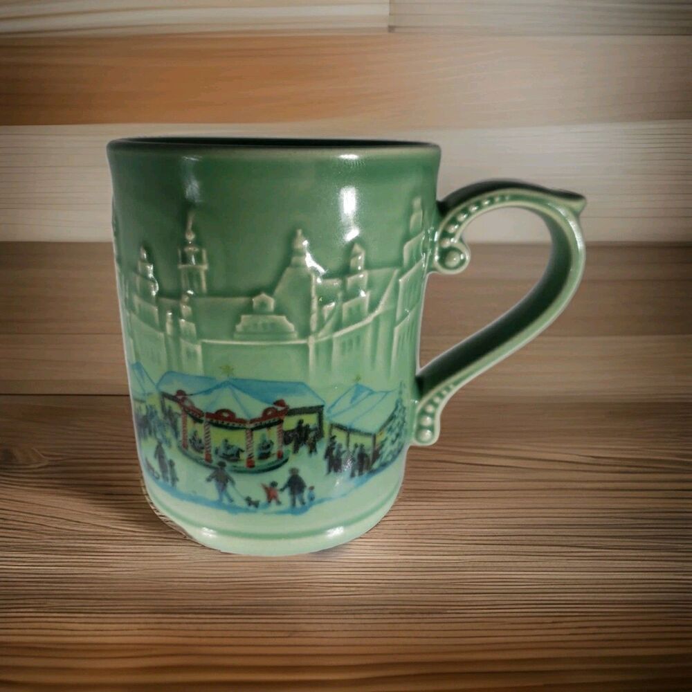 German Christmas Market Dresden Mug 2023 KannegieBer Gluhwein Cup Green 0.2L 7oz